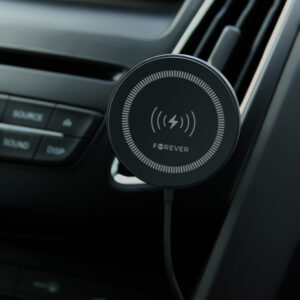 Forever automobilinis laikiklis ventiliacijos grotelėms MACH-300 magnetinis su belaidžiu įkrovimu juodas Qi2 15W - Image 4