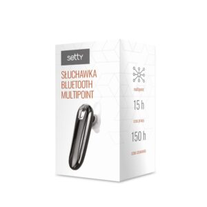 Setty multipoint „Bluetooth“ ausinės SBM-01 juodos spalvos JO - Image 2