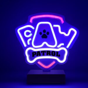 Neoninė LED lemputė su stovu Paw Patrol – logotipas OW-120146 - Image 2
