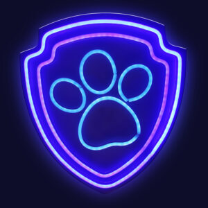 Pakabinama neoninė LED Paw Patrol iškaba ant organinio stiklo – Paw OW-130246 - Image 2