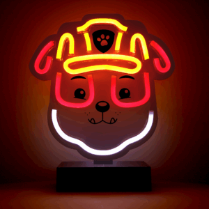 Neoninis LED šviestuvas su stovu Paw Patrol - Rubble OW-120446 - Image 2