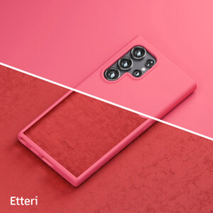 Etteri silikoninis dėklas Samsung Galaxy S25 Ultra aviečių spalvos - Image 10