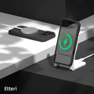Etteri silikoninis Mag dėklas, skirtas Apple iPhone 16 Pro Max 6,9", juodas - Image 7