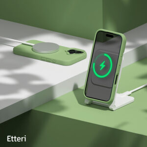 Etteri silikoninis Mag dėklas, skirtas Apple iPhone 16 6,1" šviesiai žalias - Image 7