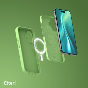 Etteri silikoninis Mag dėklas, skirtas Apple iPhone 16 6,1" šviesiai žalias - Image 8