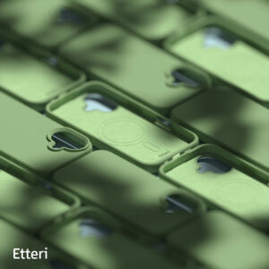 Etteri silikoninis Mag dėklas, skirtas Apple iPhone 16 6,1" šviesiai žalias - Image 9