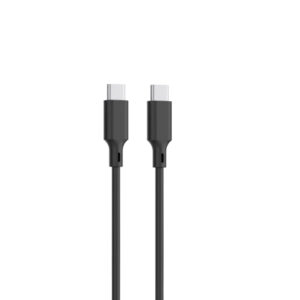 Setty USB-A + USB-C PD/QC 30W sieninis įkroviklis juodas + USB-C laidas 1m RLSK-AC-01 juodas - Image 2