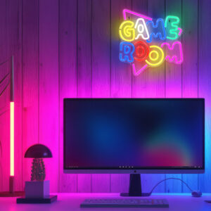 Neoninis PLEXI LED žaidimų kambario šviestuvas, daugiaspalvis NNE20 Neolia - Image 9