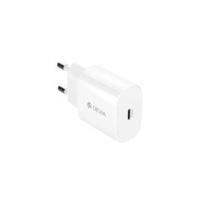 Devia sieninis įkroviklis Rocket PD 20W 1x USB-C baltas + laidas USB-C - Lightning - Image 2