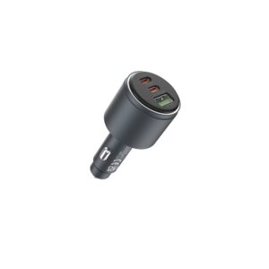 Devia automobilinis įkroviklis Extreme Metal PD QC 116W 1x USB 2x USB-C juodas - Image 3