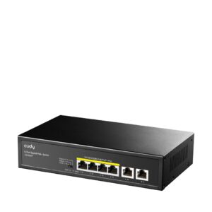 Cudy GS1006P tinklo komutatorius Ne-valdomas Gigabit Ethernet (10/100/1000) Maitinimas per Eternetą (PoE) Juoda - Image 2