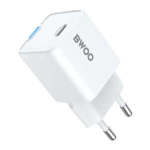 BWOO GaN PD sieninis įkroviklis 30W 1x USB-C jungtis 1A baltas - Image 3