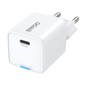 BWOO GaN PD sieninis įkroviklis 30W 1x USB-C jungtis 1A baltas - Image 2