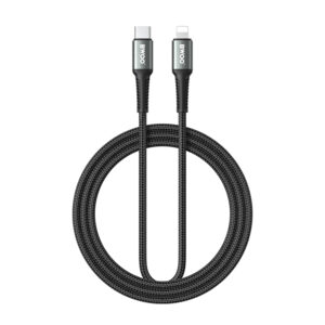 BWOO Pintas laidas USB-C – Lightning 2m 30W juodas