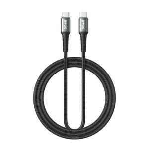 BWOO Pintas laidas USB-C - USB-C 2m 60W juodas