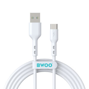 BWOO USB - USB-C laidas 2m 3A baltas