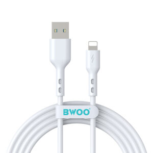 BWOO USB – Lightning laidas 2m 3A baltas