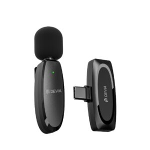 Devia mikrofonas išmaniesiems telefonams Kintone USB-C juodas