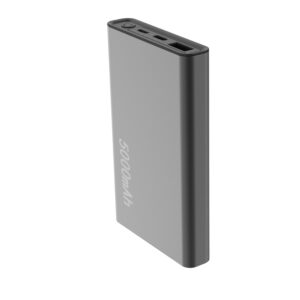 Setty Recycling išorinė baterija 5000 mAh 12W pilka QRPB5-12-18
