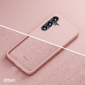 Etteri silikoninis dėklas Samsung Galaxy S24 FE šviesiai rožinis - Image 7