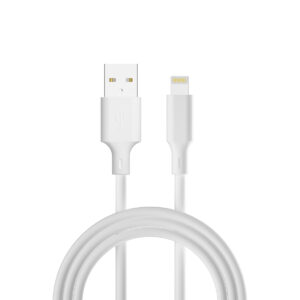 Forever recycling USB-A – Lightning laidas 1,5m 2,4A HDKR12-AL-00 baltas - Image 2
