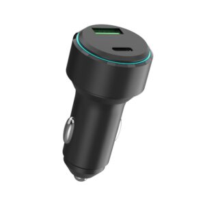 Forever perdirbamo plastiko automobilinis įkroviklis su USB-C ir USB-A jungtimis 32W LS-AC-32