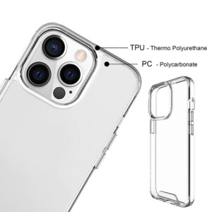 Hibridinis „Crystal“ dėklas, skirtas Apple iPhone 16 Pro Max 6,9" skaidrus, su didele anga - Image 9