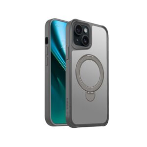 Etteri Matt Mag Ring dėklas, skirtas Apple iPhone 15 6,1" pilkas