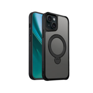Etteri Matt Mag Ring dėklas, skirtas Apple iPhone 15 6,1" juodas