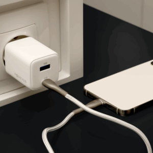 Forever TC-08-45AC GaN PD QC įkroviklis 1x USB-C 1x USB 45W baltas - Image 6