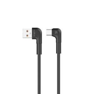 Maxlife MXUC-09 kampinis laidas USB - USB-C 2,0 m 3A juodas
