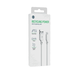 Forever recycling USB-A – Lightning laidas 1,5m 2,4A HDKR12-AL-00 baltas - Image 4