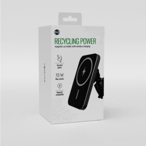 „Forever“ perdirbto plastiko automobilinis laikiklis su indukciniu įkrovimu, suderinamas su „MagSafe“ RUS138-MS-01 - Image 4