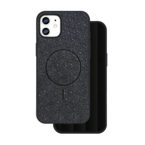 „Glitter Thin Mag“ dėklas, skirtas „Apple iPhone 12 / 12 Pro“ 6,1" juodas
