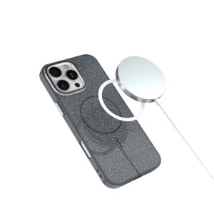 Blizgus plonas Mag dėklas, skirtas Apple iPhone 11, juodas - Image 6