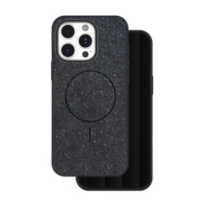 Blizgus plonas Mag dėklas, skirtas Apple iPhone 17 Pro 6,3" juodas