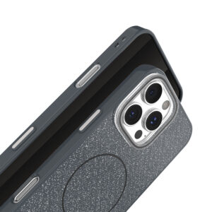 Blizgus plonas Mag dėklas, skirtas Apple iPhone 17 6,3" juodas - Image 4