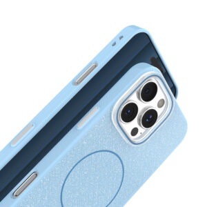 „Glitter Thin Mag“ dėklas, skirtas „Apple iPhone 15 Pro“ 6,1" mėlynas - Image 4