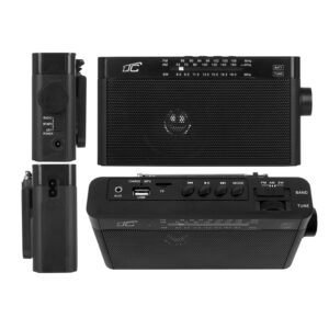 LTC nešiojamas radijo imtuvas SONA, Bluetooth, USB, TF, juodas - Image 2