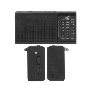 LTC nešiojamas radijo imtuvas REGA, USB, TF, AUX, mini LED žibintuvėlis, juodas - Image 2