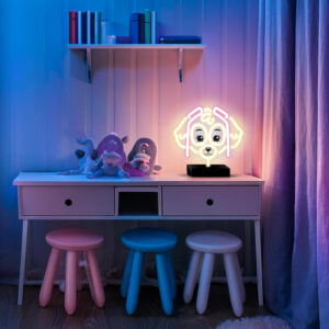 Neoninė LED lemputė su stovu Paw Patrol – Skye OW-120546 - Image 4