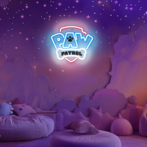 Pakabinamas neoninis LED Paw Patrol šviestuvas ant organinio stiklo - Logotipas OW-130146 - Image 5