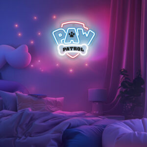 Pakabinamas neoninis LED Paw Patrol šviestuvas ant organinio stiklo - Logotipas OW-130146 - Image 6