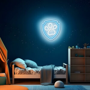 Pakabinama neoninė LED Paw Patrol iškaba ant organinio stiklo – Paw OW-130246 - Image 4