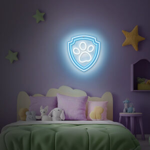 Pakabinama neoninė LED Paw Patrol iškaba ant organinio stiklo – Paw OW-130246 - Image 7