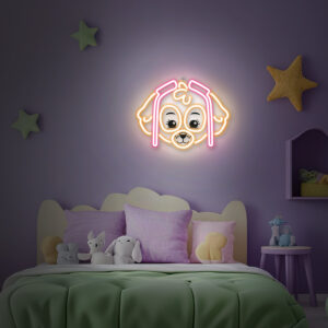 Pakabinama neoninė LED Paw Patrol iškaba ant organinio stiklo – Skye OW-130546 - Image 7