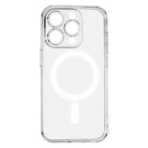 „Anti Shock“ 1,5 mm „Mag“ dėklas, skirtas „Apple iPhone 15 Pro“ 6,1", skaidrus, su apsauga kamerai - Image 2