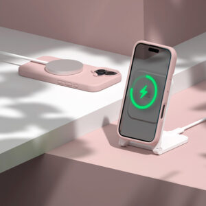 Etteri silikoninis Mag dėklas, skirtas Apple iPhone 16e / 17e, šviesiai rožinis - Image 5
