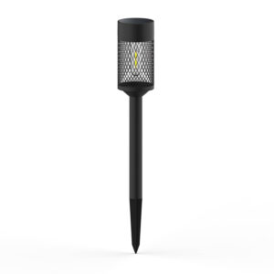 Forever Light saulės energija įkraunamas LED šviestuvas su plieniniu stulpu SUNARI FLS-15 juodas