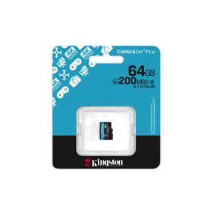 Kingston atminties kortelė 64GB microSDXC Canvas Go Plus Gen4 200MB/s A2 U3 V30 - Image 3
